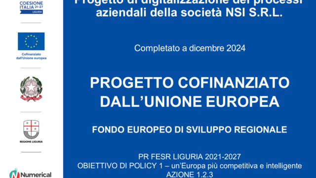 Progetto cofinanziato PR FESR